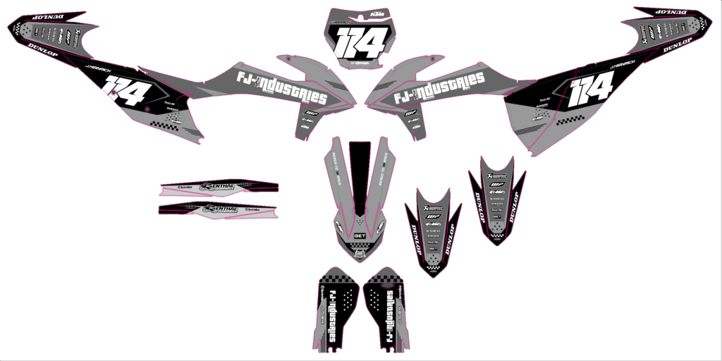 KTM custom motocross graphics design KTM25-112