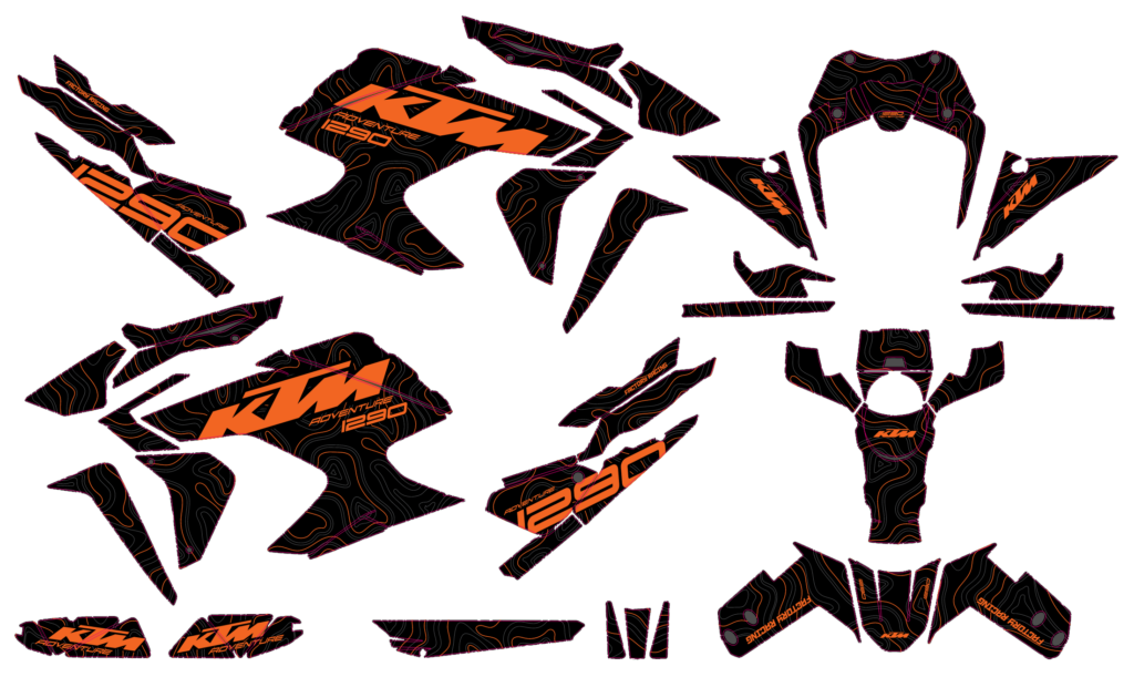 KTM custom motocross graphics design KTM25-114