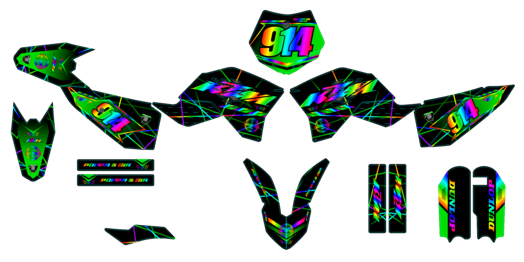 KTM custom motocross graphics design KTM25-115