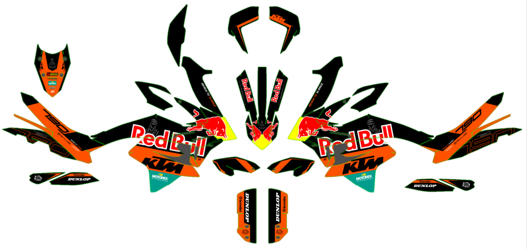 KTM custom motocross graphics design KTM25-117
