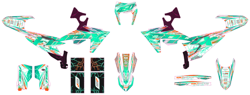KTM custom motocross graphics design KTM25-119