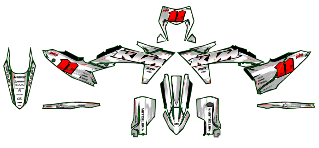 KTM custom motocross graphics design KTM25-120