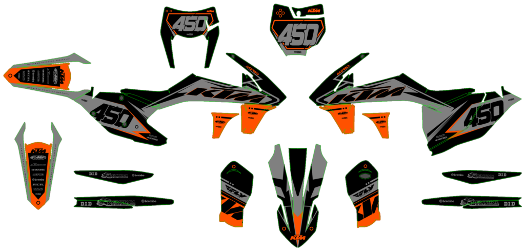 KTM custom motocross graphics design KTM25-121