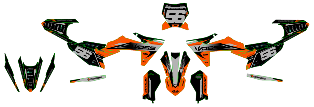 KTM custom motocross graphics design KTM25-122