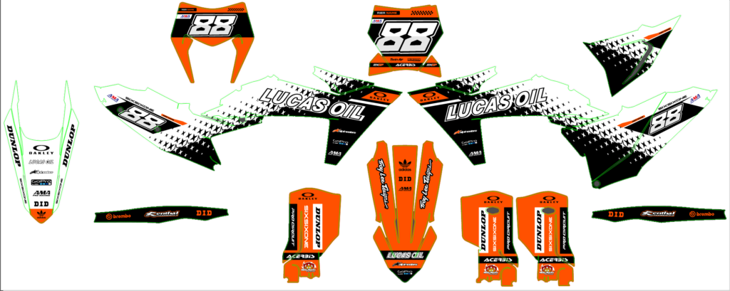 KTM custom motocross graphics design KTM25-126