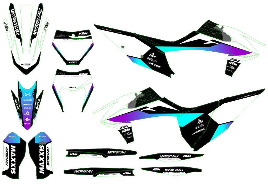 KTM custom motocross graphics design KTM25-131