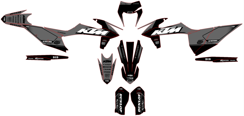KTM custom motocross graphics design KTM25-133