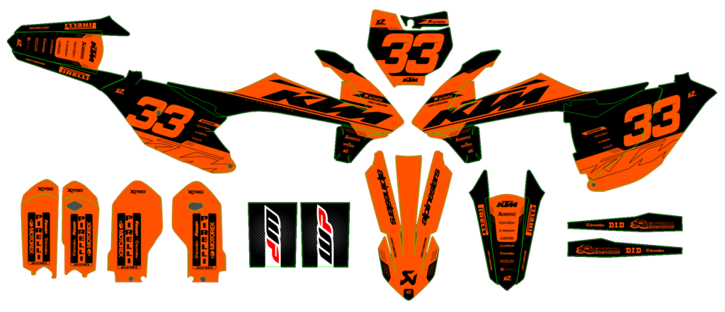 KTM custom motocross graphics design KTM25-138