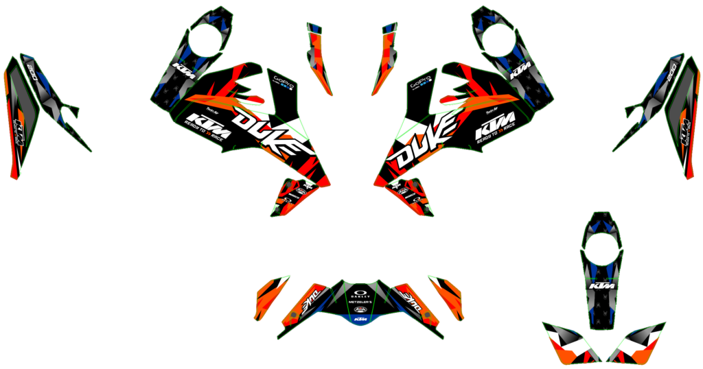 KTM custom motocross graphics design KTM25-140