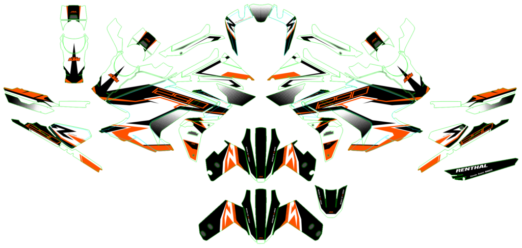 KTM custom motocross graphics design KTM25-145