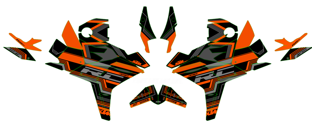 KTM custom motocross graphics design KTM25-147