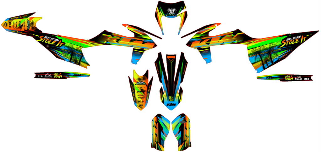 KTM custom motocross graphics design KTM25-148