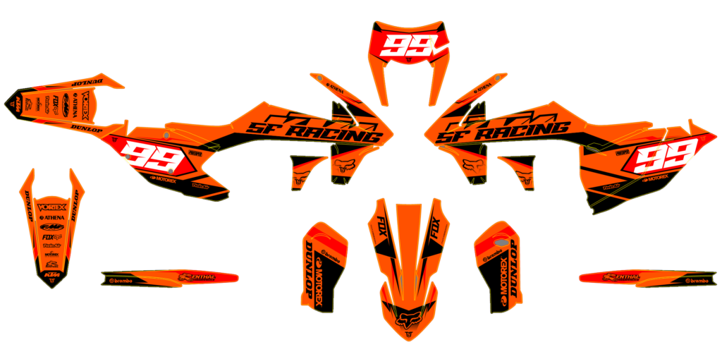 KTM custom motocross graphics design KTM25-149