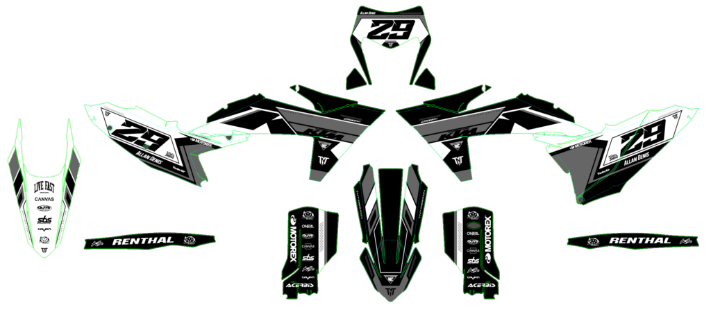 KTM custom motocross graphics design KTM25-150