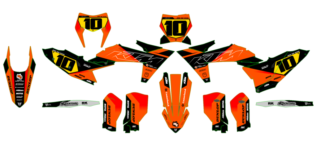 KTM custom motocross graphics design KTM25-151