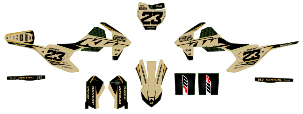 KTM custom motocross graphics design KTM25-153