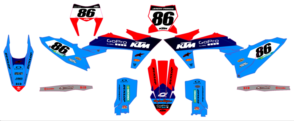 KTM custom motocross graphics design KTM25-157
