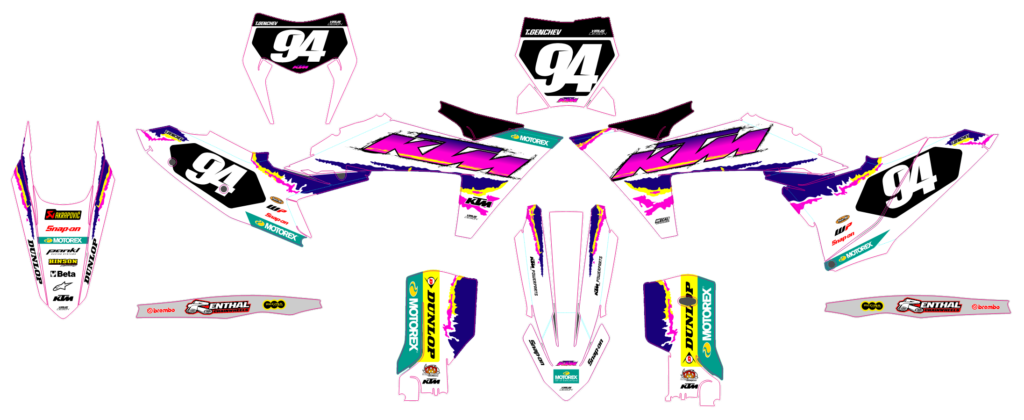 KTM custom motocross graphics design KTM25-160