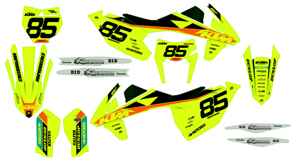KTM custom motocross graphics design KTM25-161