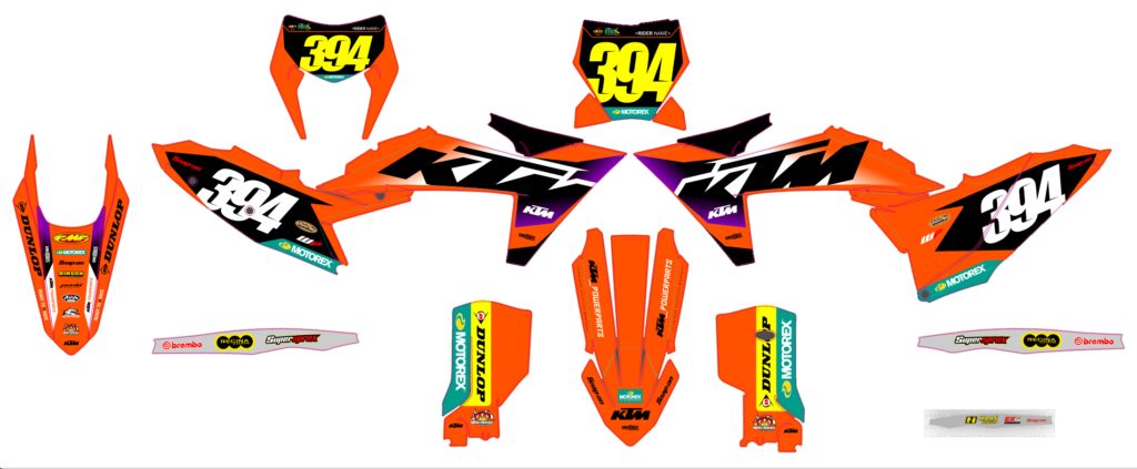KTM custom motocross graphics design KTM25-163