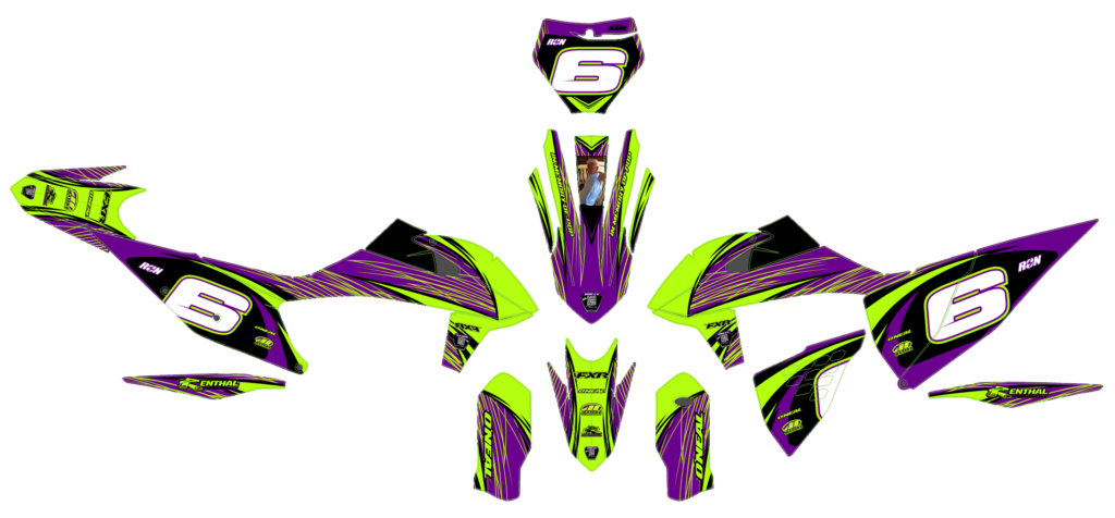 KTM custom motocross graphics design KTM25-164