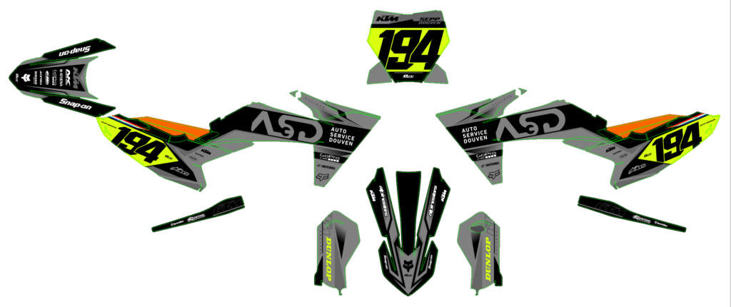 KTM custom motocross graphics design KTM25-165
