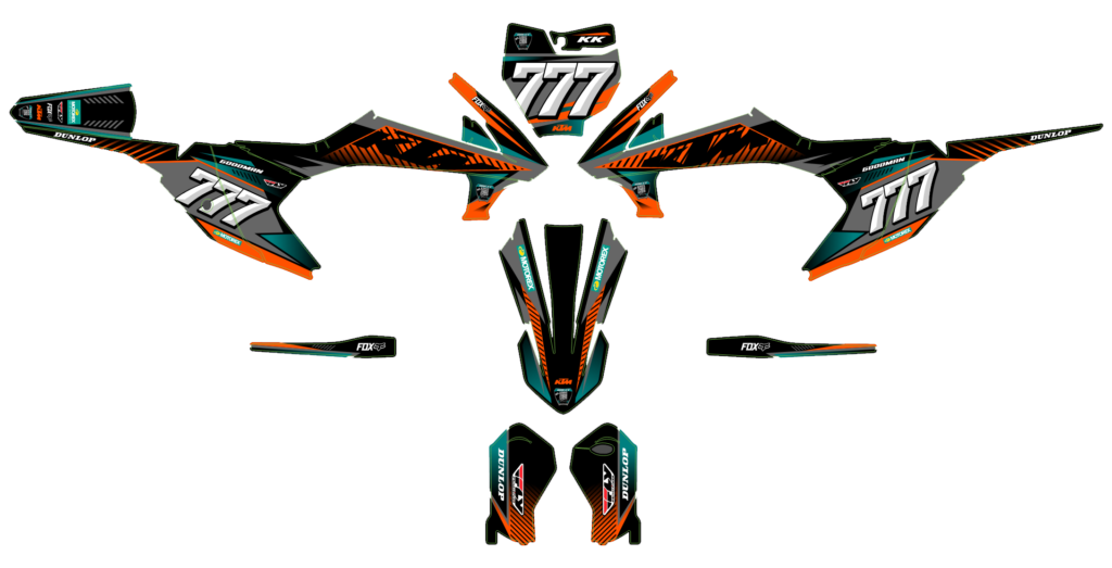 KTM custom motocross graphics design KTM25-166