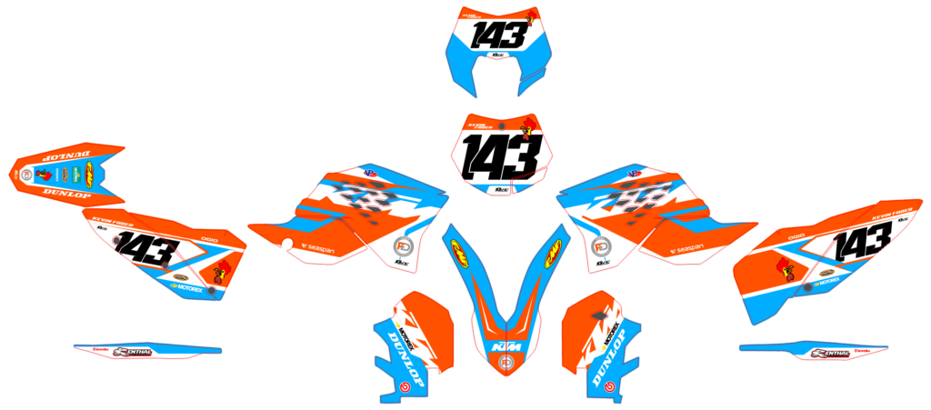 KTM custom motocross graphics design KTM25-167