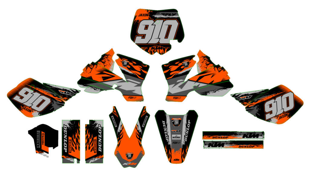 KTM custom motocross graphics design KTM25-168