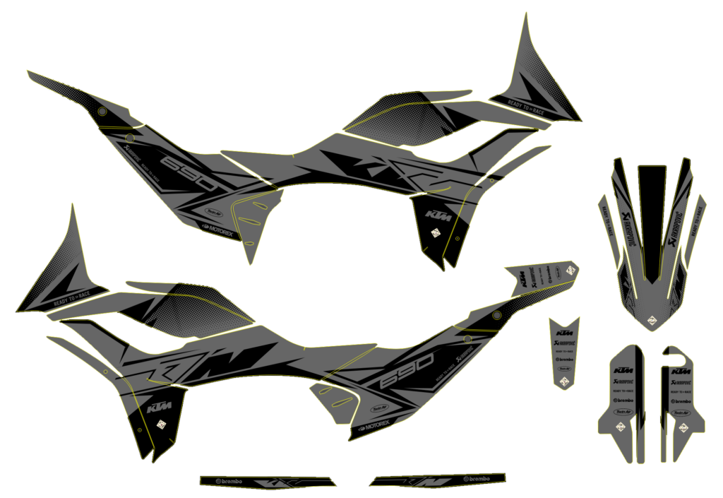 KTM custom motocross graphics design KTM25-171