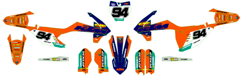 KTM custom motocross graphics design KTM25-173