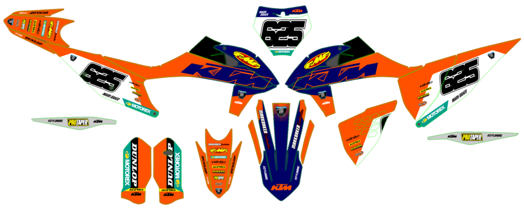 KTM custom motocross graphics design KTM25-174