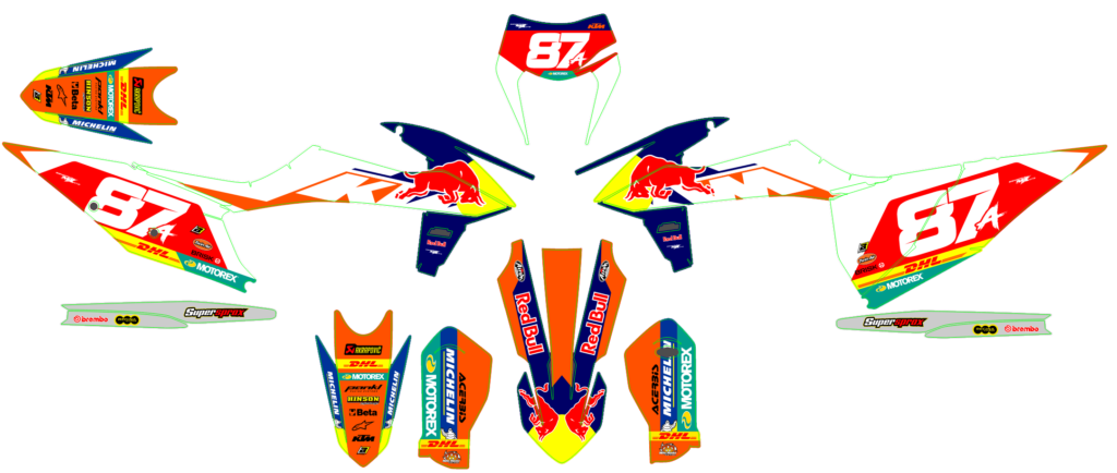 KTM custom motocross graphics design KTM25-175