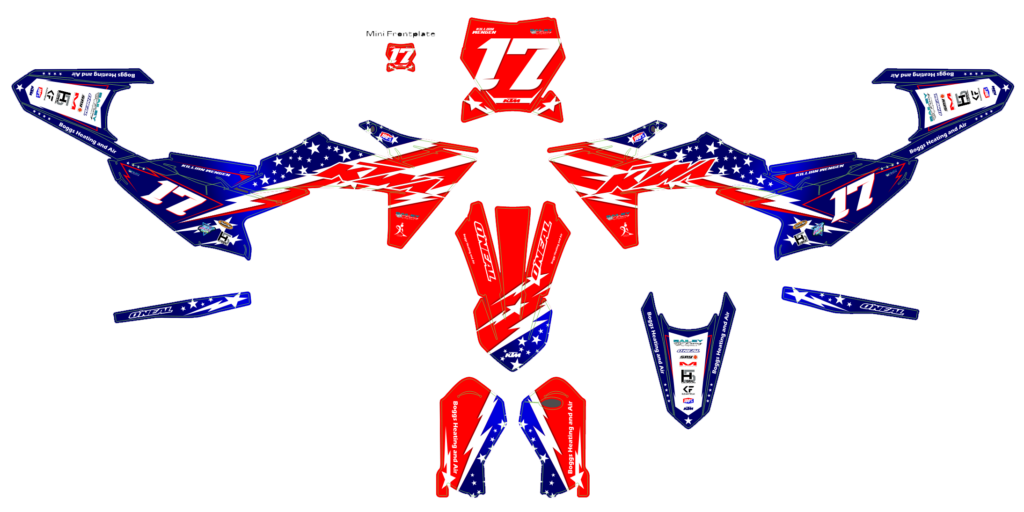KTM custom motocross graphics design KTM25-176