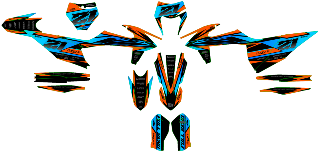 KTM custom motocross graphics design KTM25-177