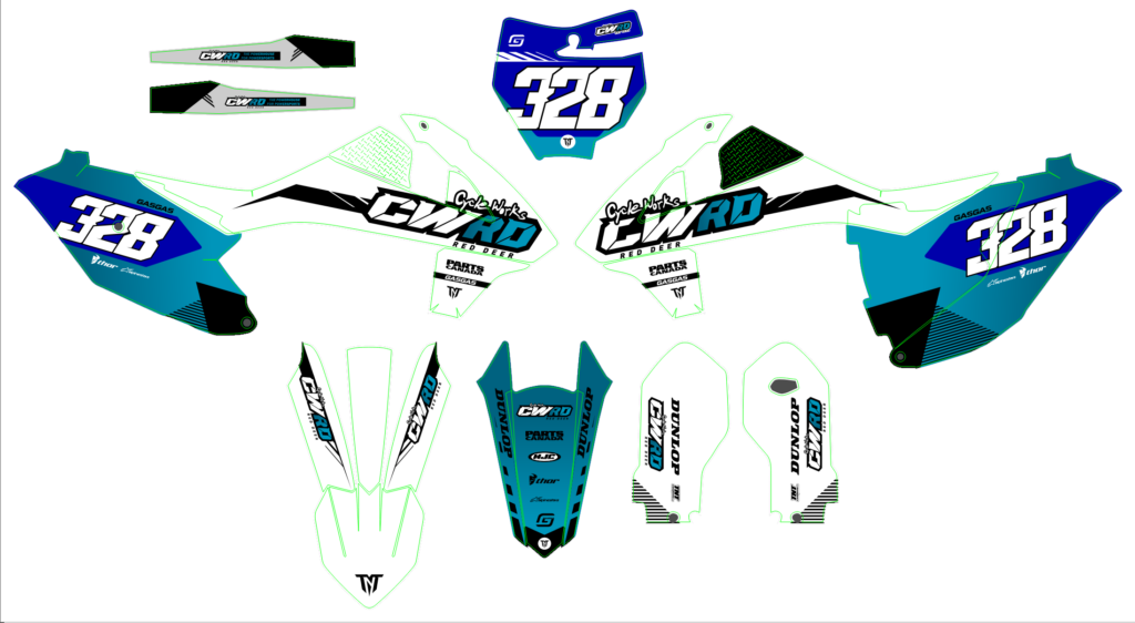 KTM custom motocross graphics design KTM25-179