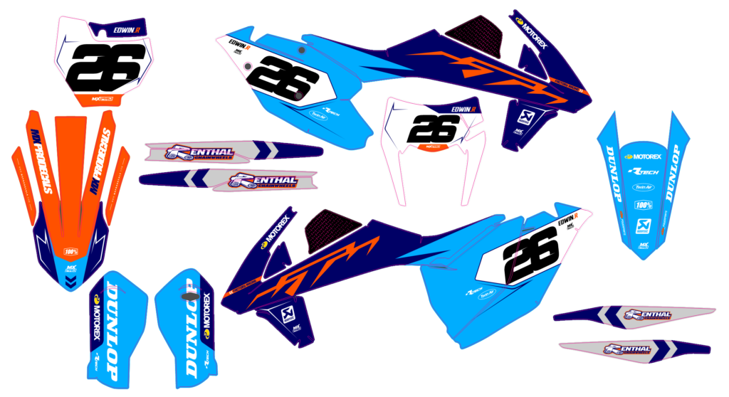 KTM custom motocross graphics design KTM25-180