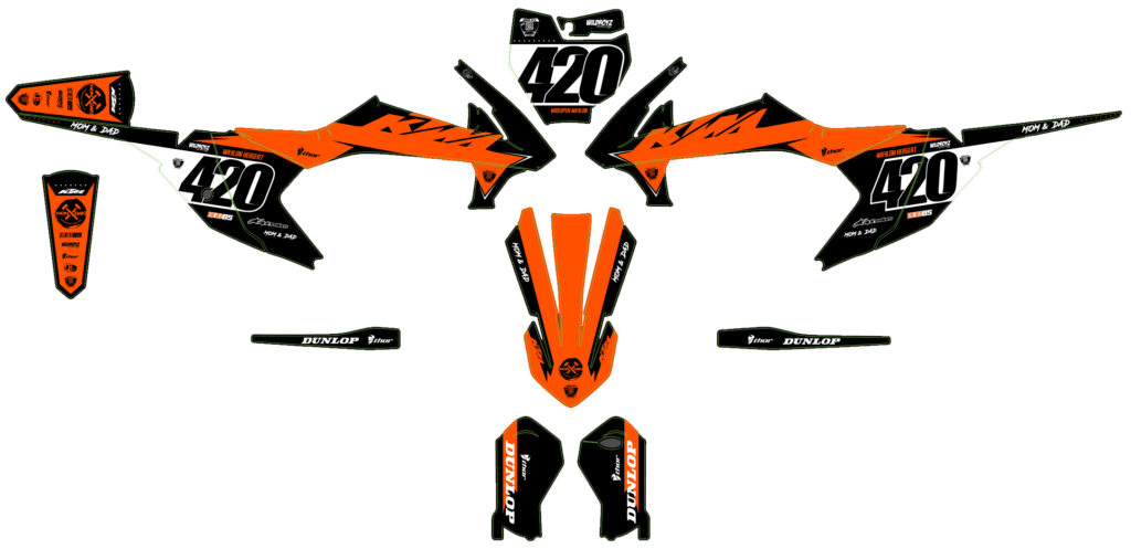 KTM custom motocross graphics design KTM25-181