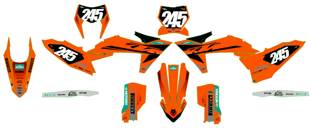 KTM custom motocross graphics design KTM25-182