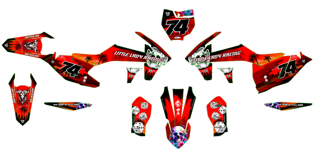 KTM custom motocross graphics design KTM25-183