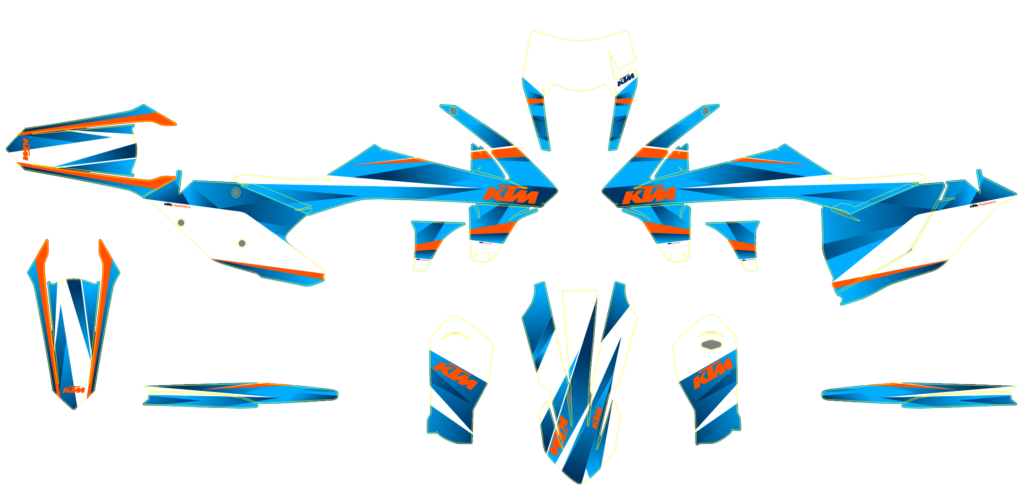 KTM custom motocross graphics design KTM25-186