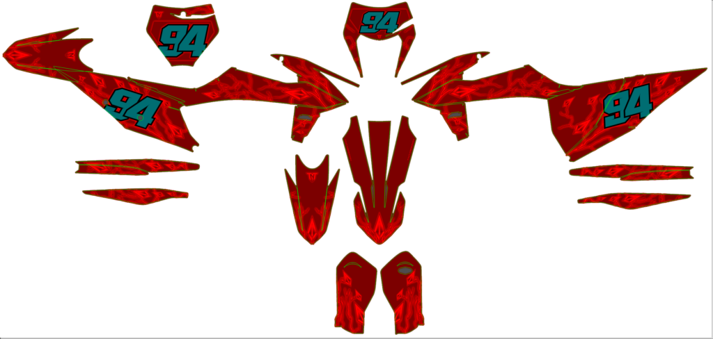 KTM custom motocross graphics design KTM25-187