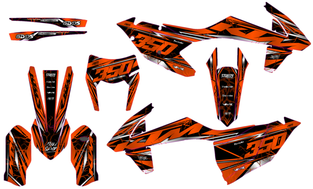 KTM custom motocross graphics design KTM25-188