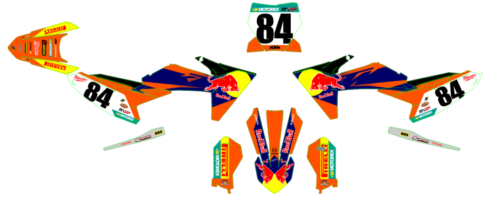 KTM custom motocross graphics design KTM25-193