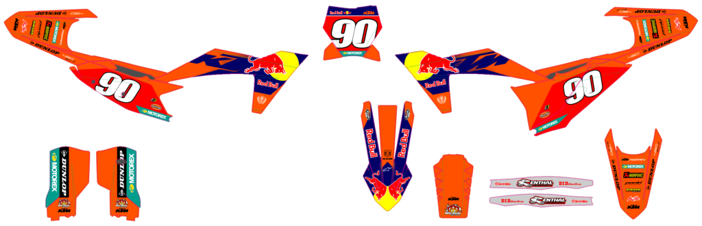 KTM custom motocross graphics design KTM25-194