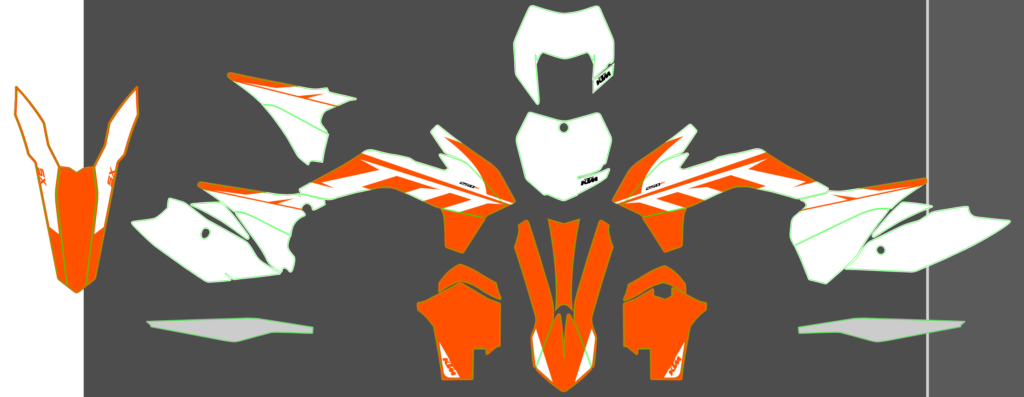 KTM custom motocross graphics design KTM25-195