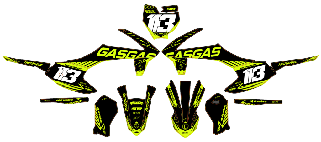 KTM custom motocross graphics design KTM25-196