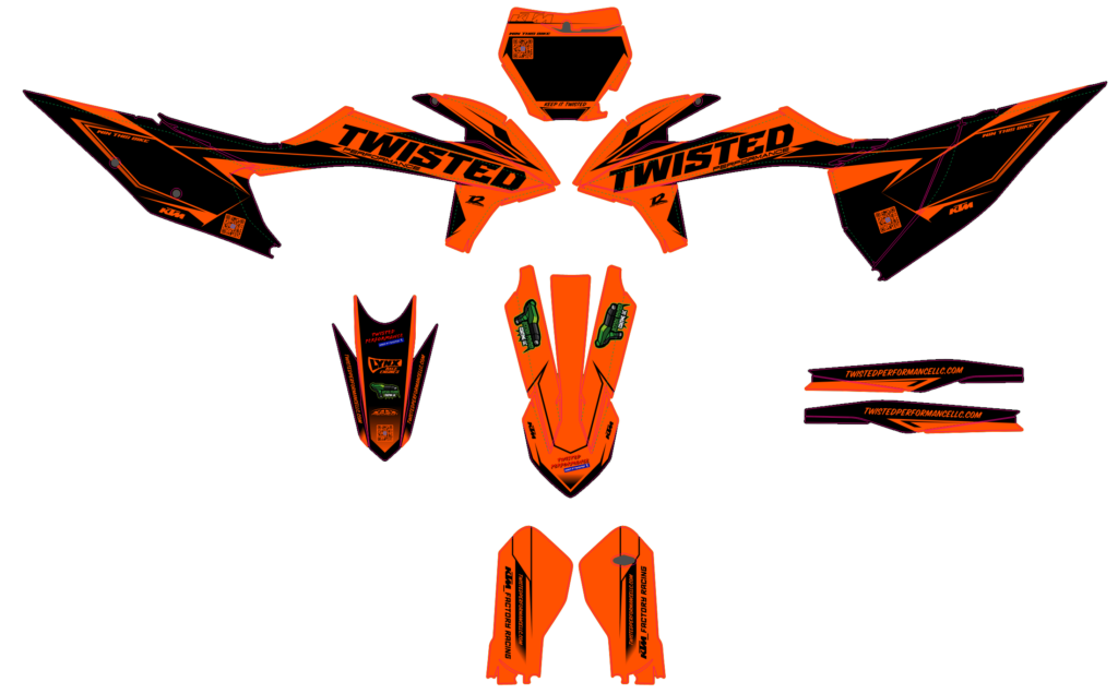 KTM custom motocross graphics design KTM25-197