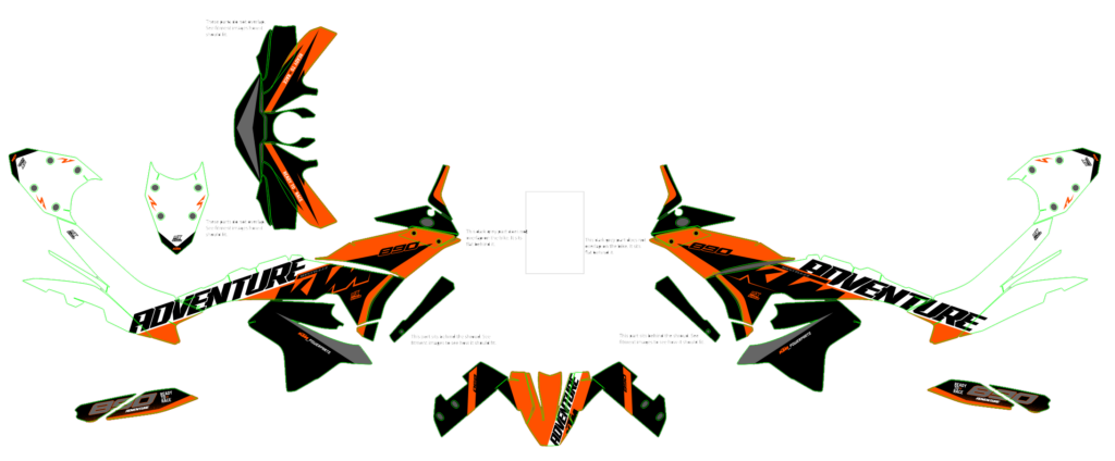 KTM custom motocross graphics design KTM25-199
