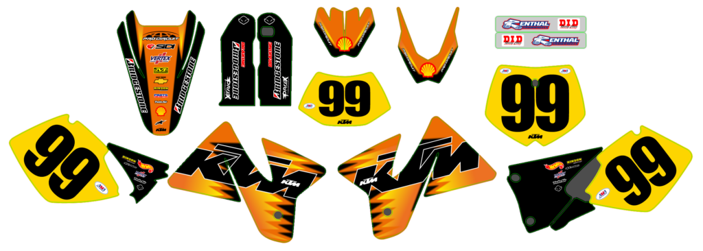 KTM custom motocross graphics design KTM25-204
